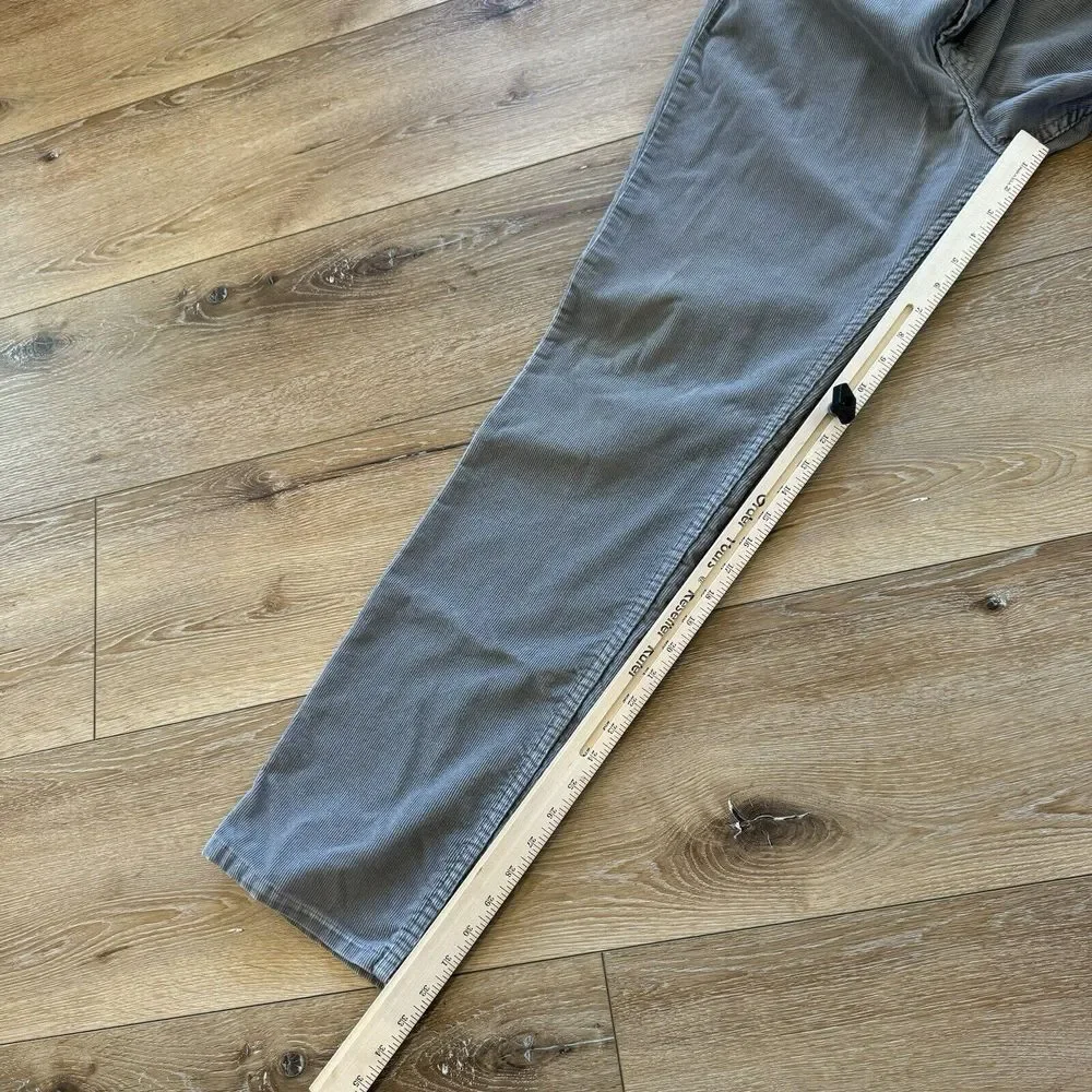 Vintage Levi's 515 Corduroy Jeans Mens 34‎ x 33 Gray USA Made 90s Cords